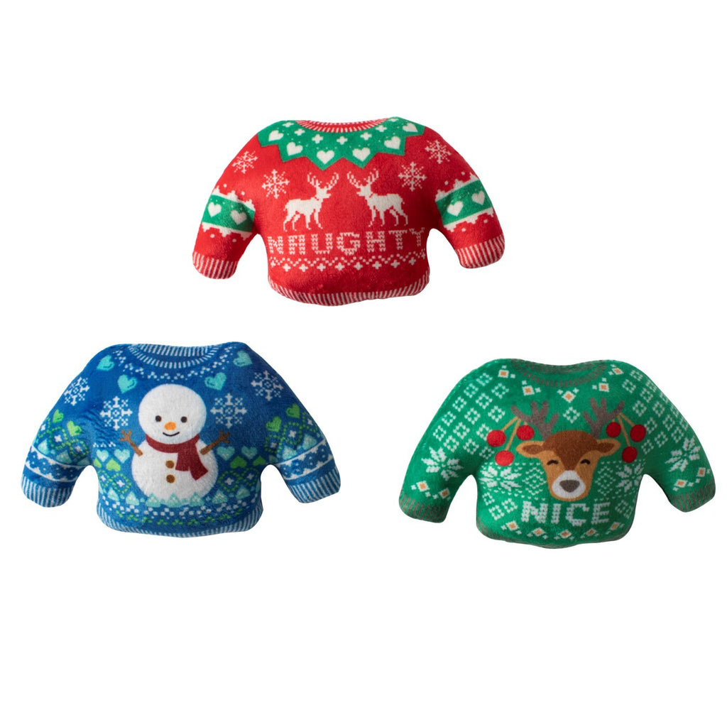 Fringe Studio Christmas Holiday Plush Dog Toy - The Snuggle Is Real 3 Minis