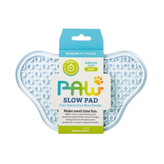 PAW Lick Pad Slow Feeder & Anti-Anxiety Food Mat for Cats & Dogs - Baby Blue