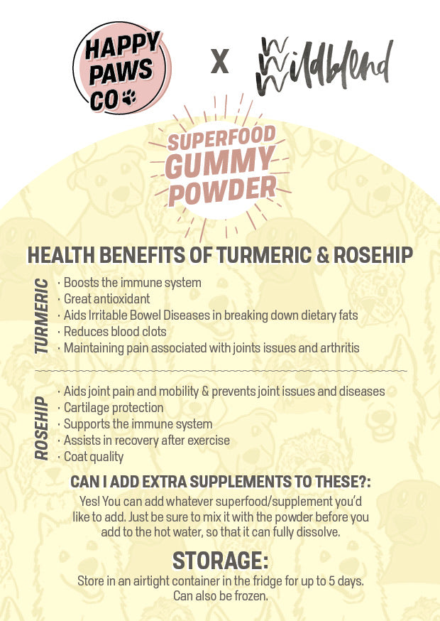 DIY Superfood Gummy Powder - Turmeric & Rosehip