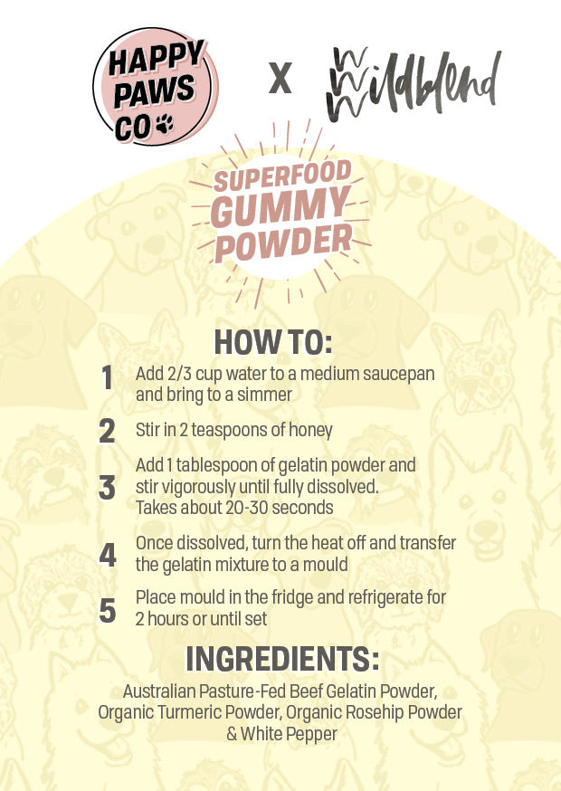 DIY Superfood Gummy Powder - Turmeric & Rosehip